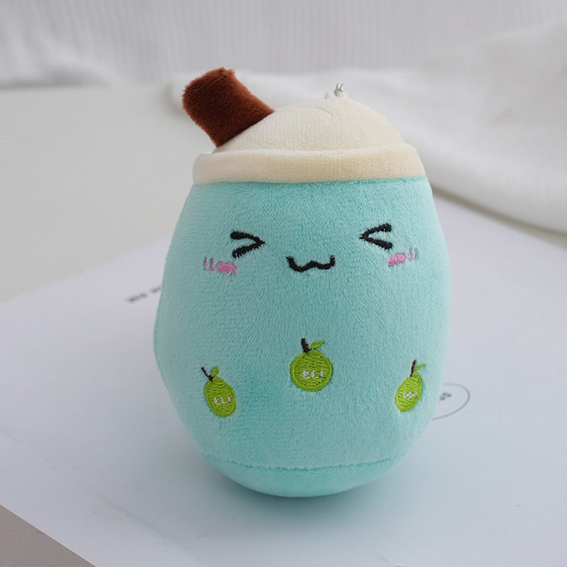 Wholesale Bubble Tea Plush Doll Pendant Key Ring